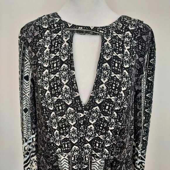 Free People Tegan Border Printed Mini Dress Size 12 - Picture 8 of 16